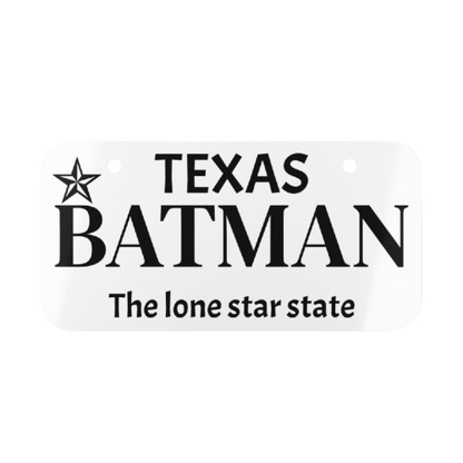 Batman personalized mini license plate – custom car and motorcycle decor by Blueprint Merch
