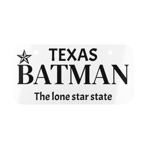 Batman personalized mini license plate – custom car and motorcycle decor by Blueprint Merch
