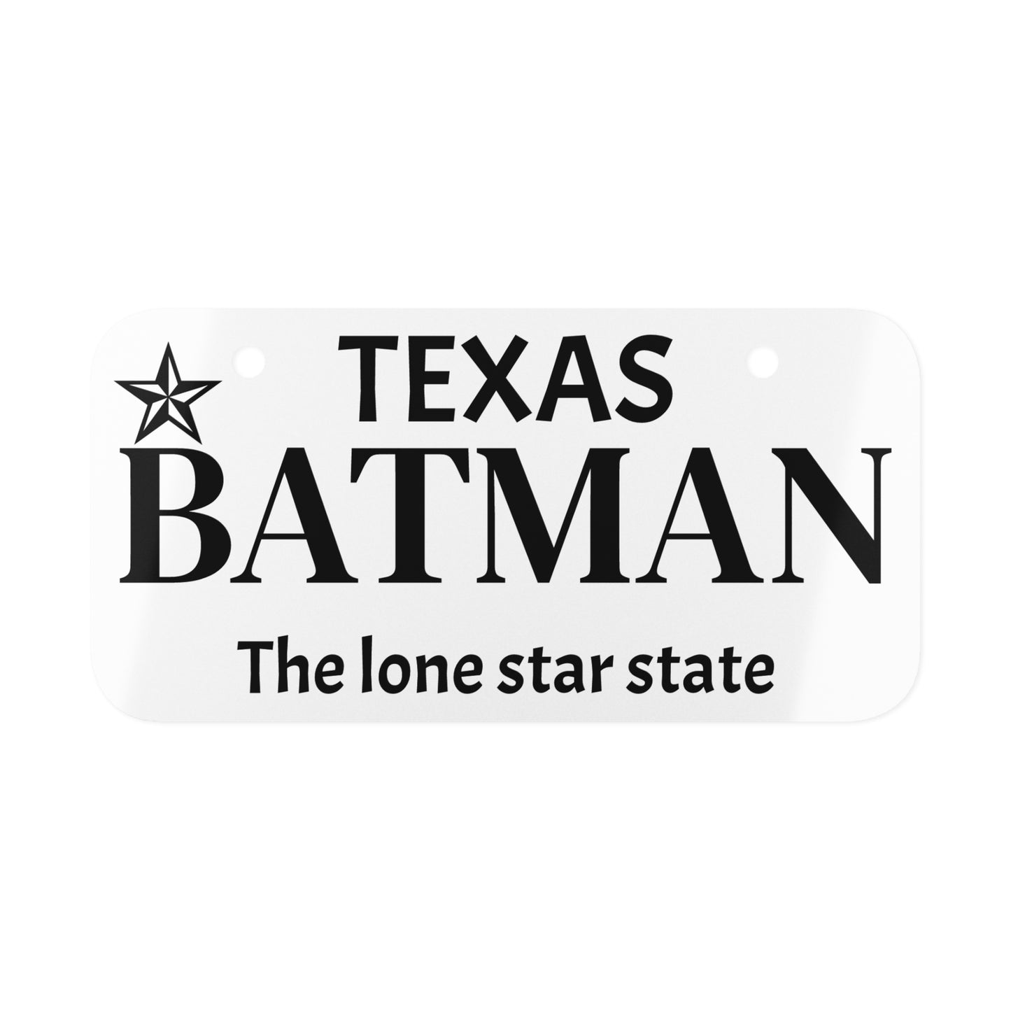 Batman personalized mini license plate – custom car and motorcycle decor by Blueprint Merch

