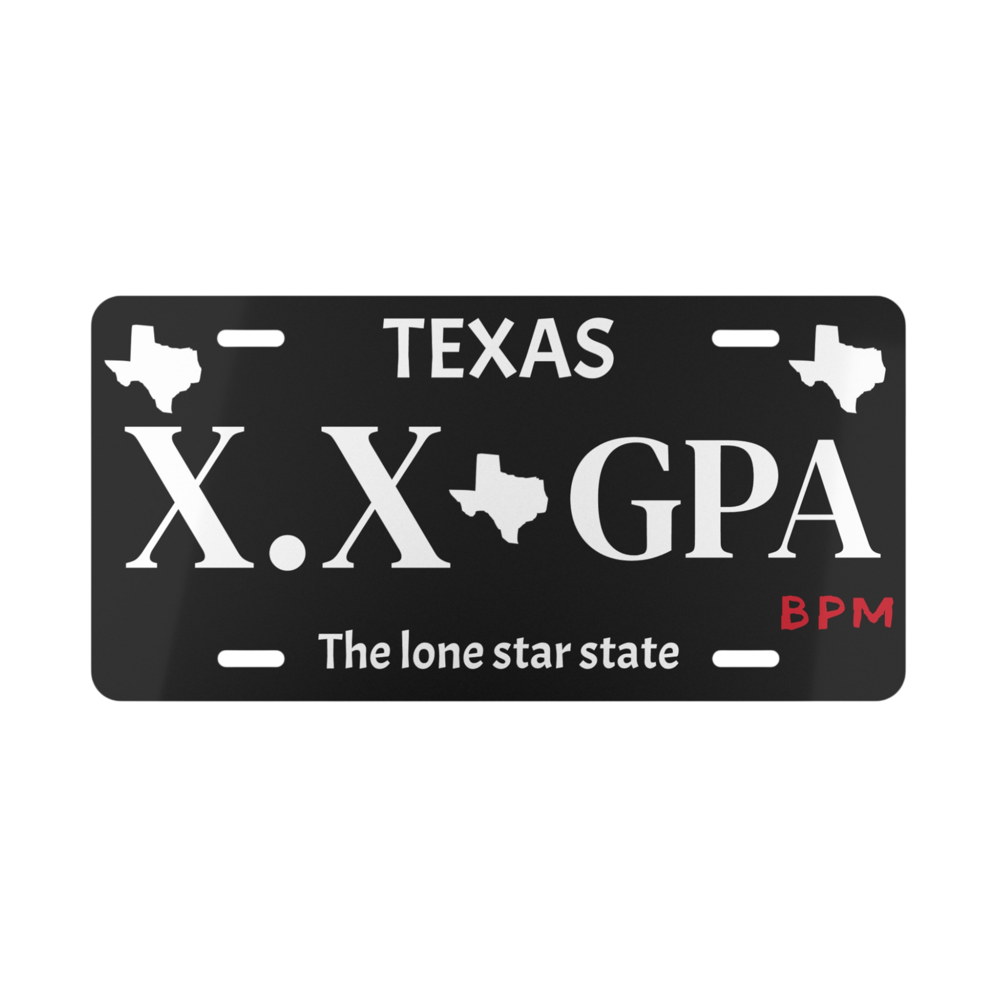 CUSTOM GPA novelty license plate  
Funny vanity tag for car enthusiasts or students  
Decorative aluminum license plate for auto lovers
